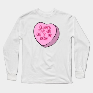 Funny Candy Heart Drain Long Sleeve T-Shirt